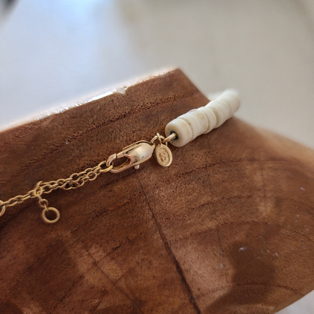 Sezane Shell & Gold Necklace - Picture 2 of 2
